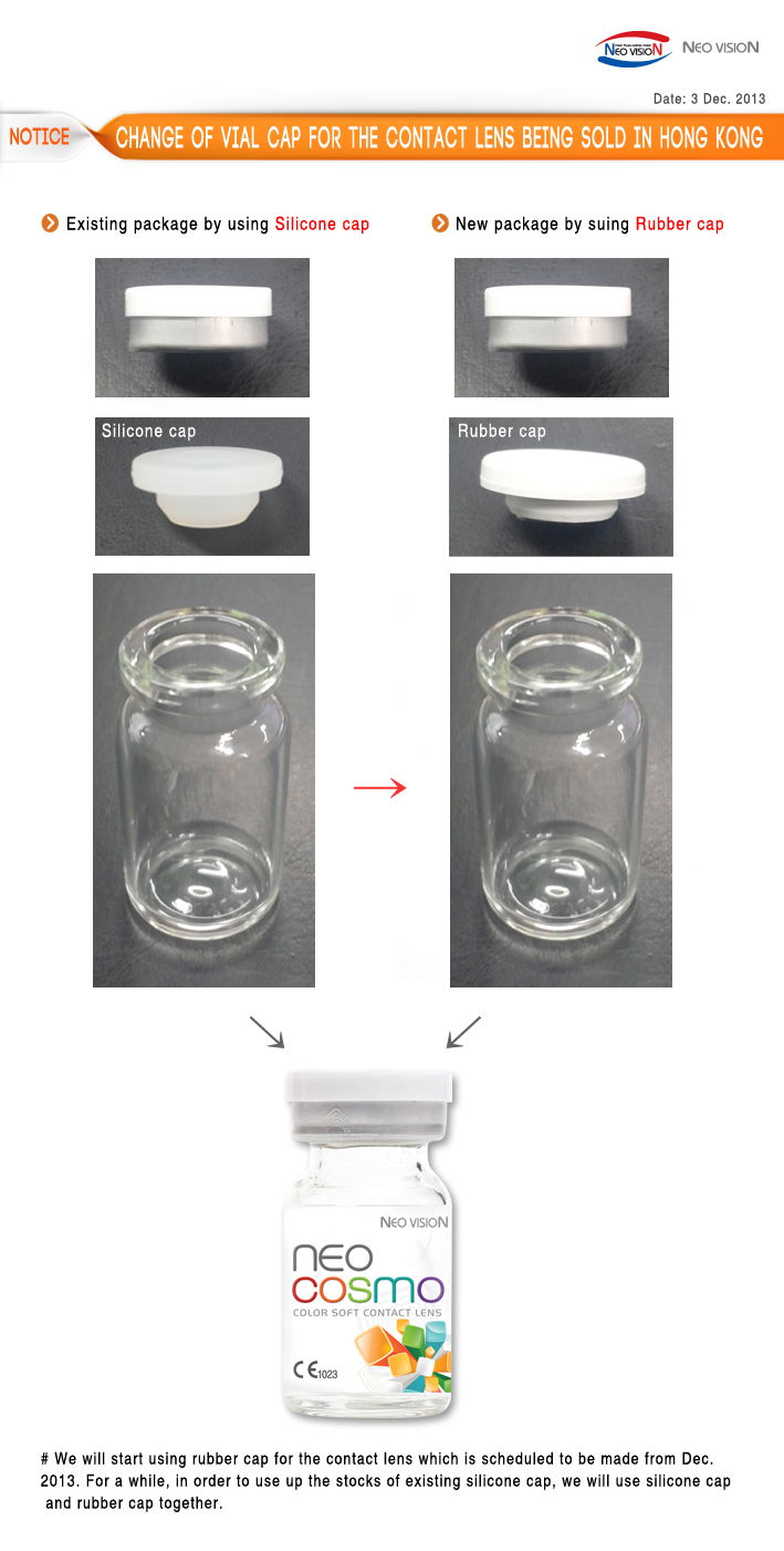 Authentic NEO Vision circle lenses packaging (post 2013)