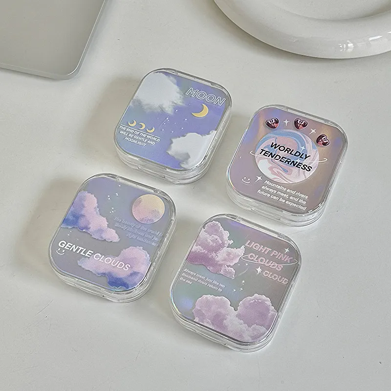 Dreamy Iridescent Cloud Transparent Lens Case | Accessory