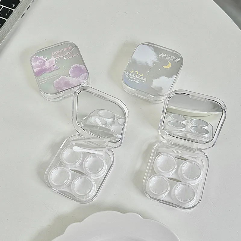 Dreamy Iridescent Cloud Transparent Lens Case | Accessory