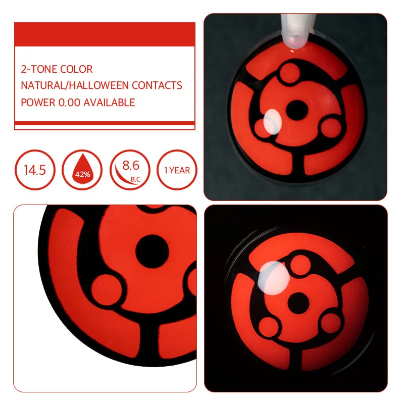EyeLensy Mangekyou Madara Uchiha Sharingan | 1 Year