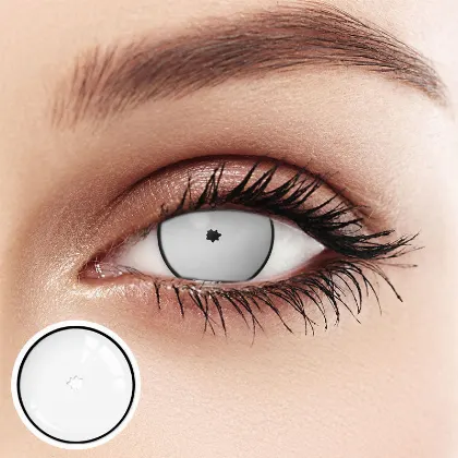 EyeLensy Rick & Morty Crazy Eyes White  | 1 Year