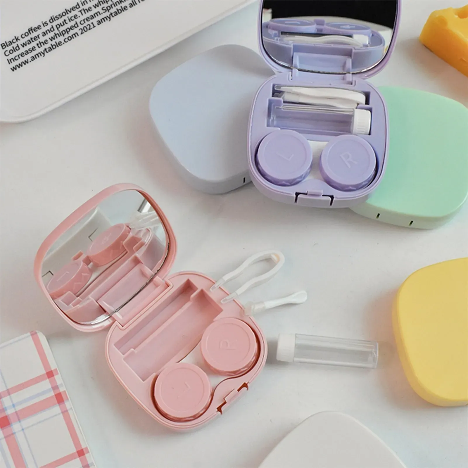 Candy Color Contact Lens Case Travel Kit | Accessory