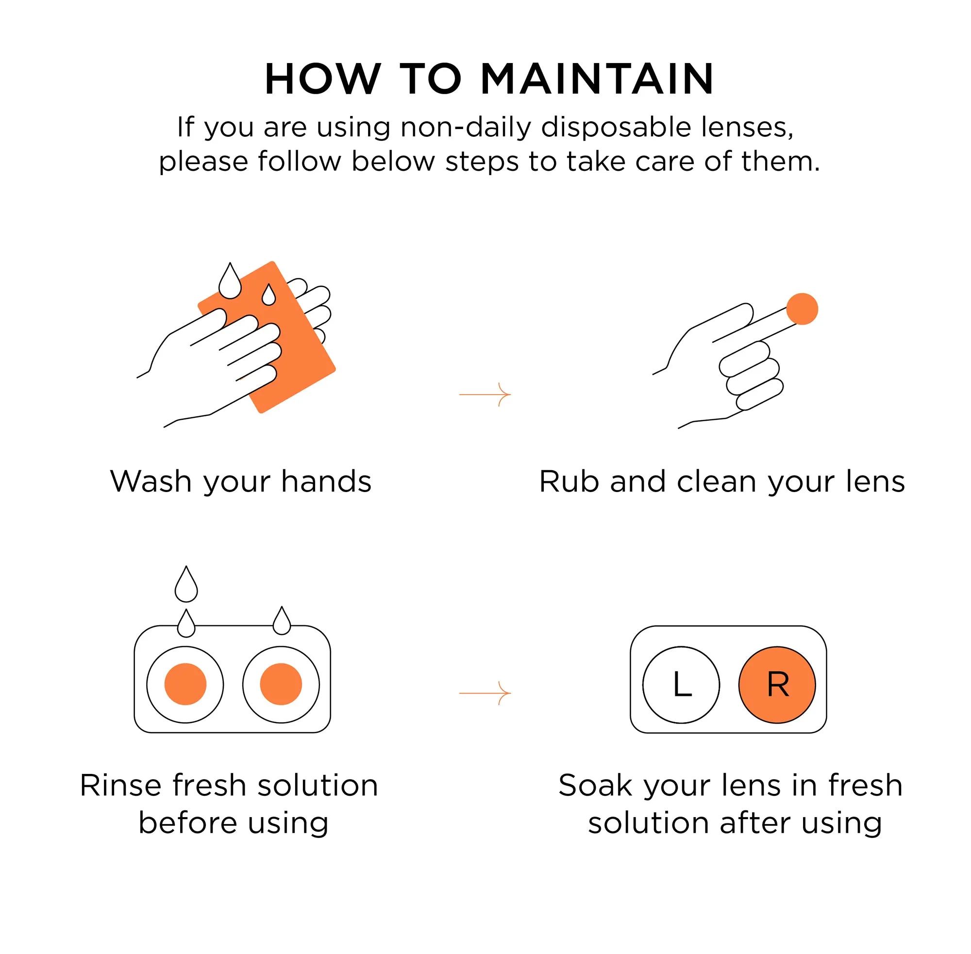 How to maintain colored contact lenses